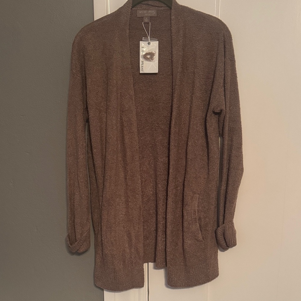 Barefoot Dreams Open Front Cardigan with pockets